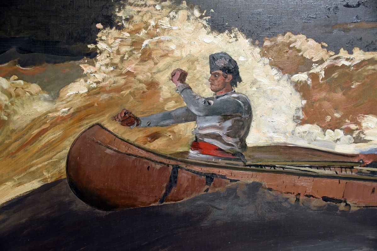Winslow Homer 1905-10 Shooting the Rapids, Saguenay River 2 The Oar Is Missing From New York Metropolitan Museum Of Art At New York Met Breuer Unfinished